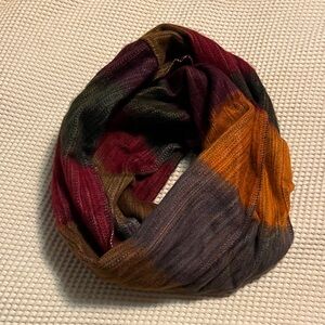 Multicolor Knit Infinity Scarf